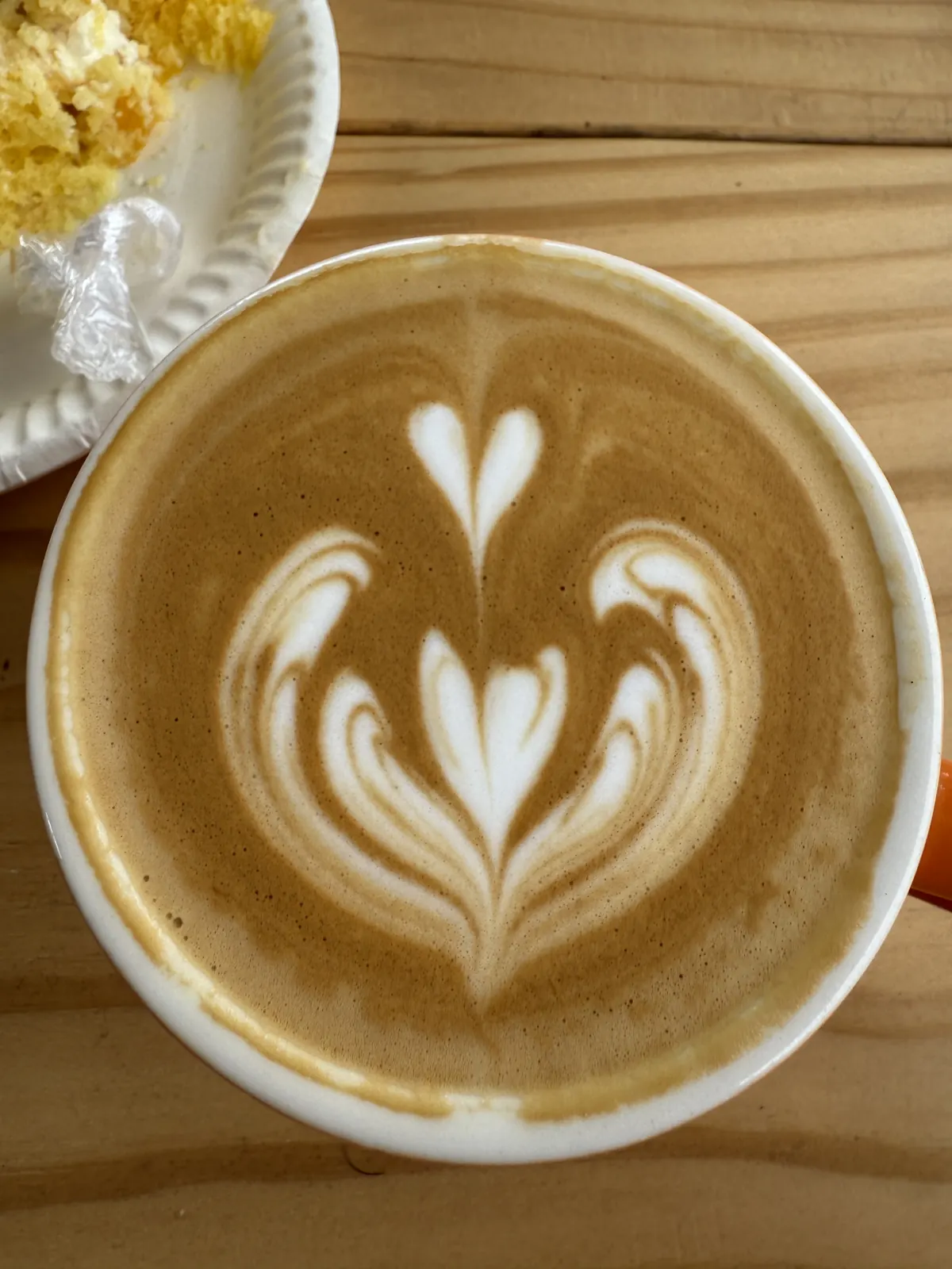Latte art at a San Antonio café